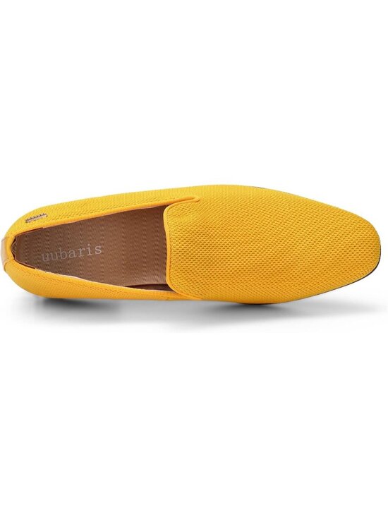UUBARIS Men\'s Gold Yellow Elegant Tuxedo Loafers Slip on Dress Formal Shoes main image 5